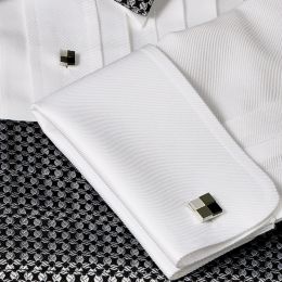 Mother-of-Pearl & Onxy Quadrant Stud Set