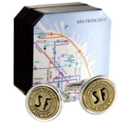 Genuine San Francisco Transit Token Cufflinks
