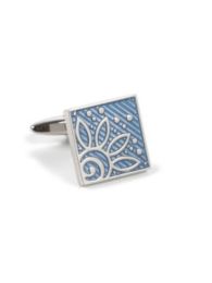 Enamel & Metal Botanical Design Cufflinks