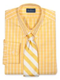  Large Gingham Pinpoint Oxford Dress Shirt 