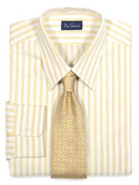  Satin Stripe Pinpoint Oxford Dress Shirt 