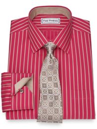 NonIron Cotton Stripe Dress Shirt Paul Fredrick