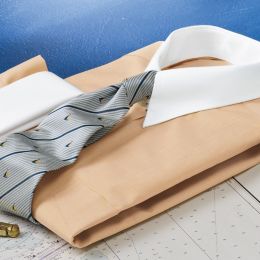 Solid End-on-End White French Cuff Dress Shirt
