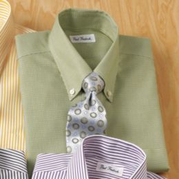 Houndstooth Non-Iron Short Sleeve Sport Shirt