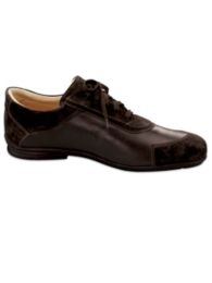 Italian Leather and Suede Sport Shoe