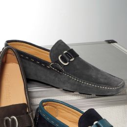 Italian Suede and Leather Driving Moc