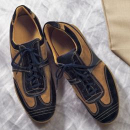 Italian Leather/Suede Sport Shoe