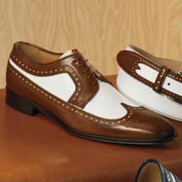 Italian Leather Spectator Shoe