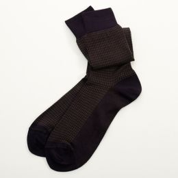Houndstooth Mid-Calf Socks
