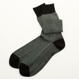 Herringbone Mid-Calf Socks