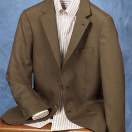 Performance Microfiber Suede Detail Two-Button Sportcoat