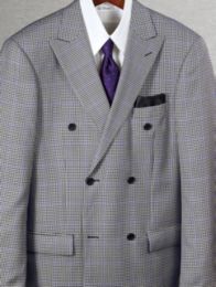 Double-Breasted Check Sportcoat
