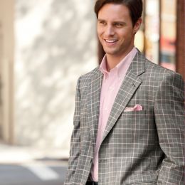 Glen Plaid Lightweight Wool Sportcoat