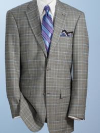  Glen Plaid Two-Button Sportcoat 