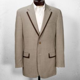Wool Brown Tipped Sportcoat