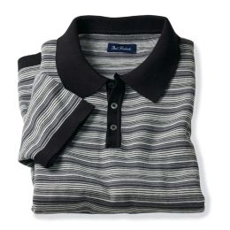 Tonal Stripe Short Sleeve Polo