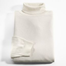Luxury Silk/Cashmere Long Sleeve Turtleneck.