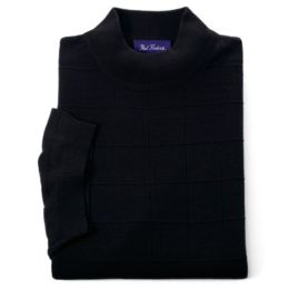 Spun Silk Short Sleeve Mock
