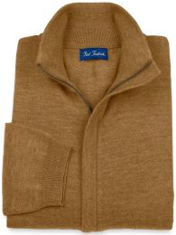 Merino Wool Blend Full Zip Cardigan Sweater