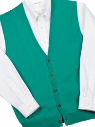 Pima Cotton Cardigan Sweater Vest
