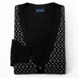 Cotton Jacquard Cardigan