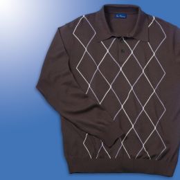 Argyle Cotton/Linen Polo