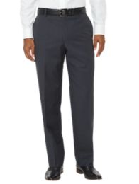 100% Wool Gabardine Flat Front Trim Fit Pants