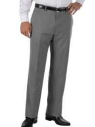 100% Wool Gabardine Wrinkle & Stain Resistant Flat Front Pant