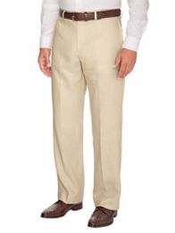 Linen Flat Front Pants Paul Fredrick