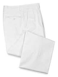 Cotton Seersucker Pleated Pants
