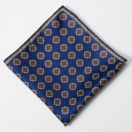 Silk Medallion Pocket Square
