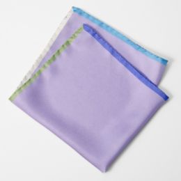 Bordered Silk Pocket Square