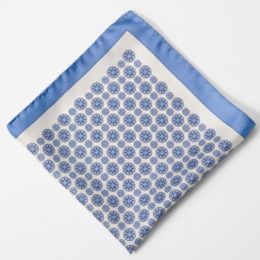 Medallions Silk Pocket Square.