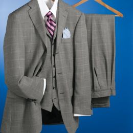 Essential Birdseye Three-Piece Wool Suitings