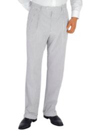 100% Cotton Seersucker Pleated Suit Separate Pants