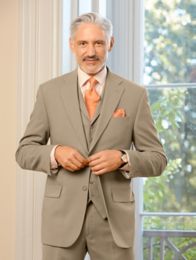 100% Wool Two-Button Notch Lapel Suit Separate Jacket