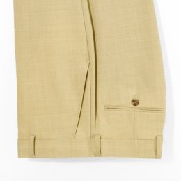 Stain-Resistant Flat Front Suit Trousers