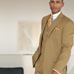 Herringbone Linen/Wool Three-Piece Suit