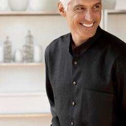 Solid Linen Long Sleeve Sport Shirt