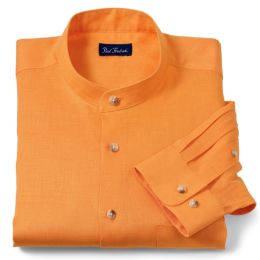 Solid Linen Long Sleeve Sport Shirt