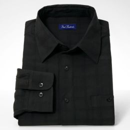 Textured Silk/Bamboo Blend Long Sleeve Sport Shirt