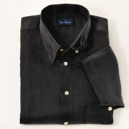 Silk/Linen Short Sleeve Sport Shirt