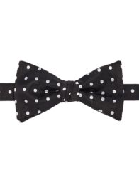 Dots Woven Silk Pre-Tied Bow Tie