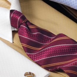 Houndstooth Stripe Tie