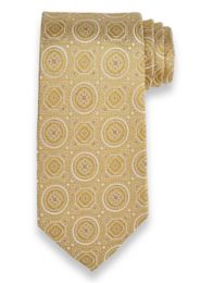 Medallion Woven Silk Tie from Paul Fredrick | Paul Fredrick