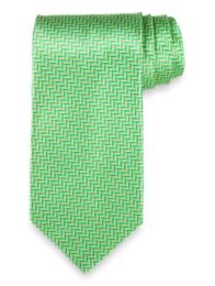 Herringbone Woven Silk Tie