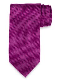 Herringbone Woven Silk Tie
