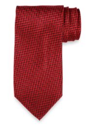 Herringbone Woven Silk Tie