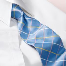 Satin Windowpane Tie