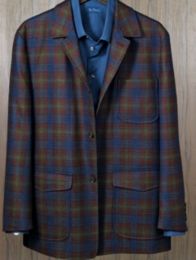 Plaid Wool Shirt Jacket